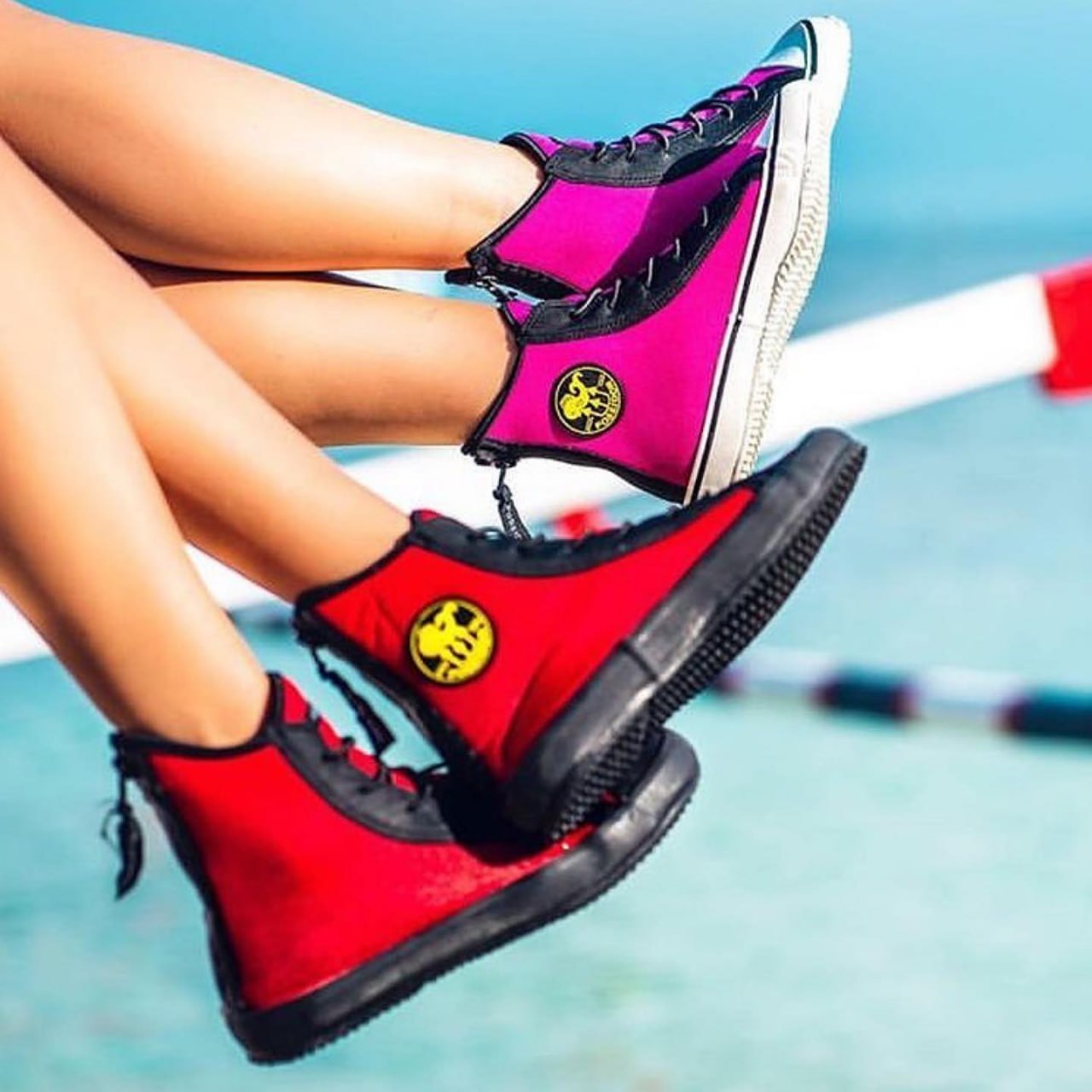 Poseidon One Shoe Pink and Red